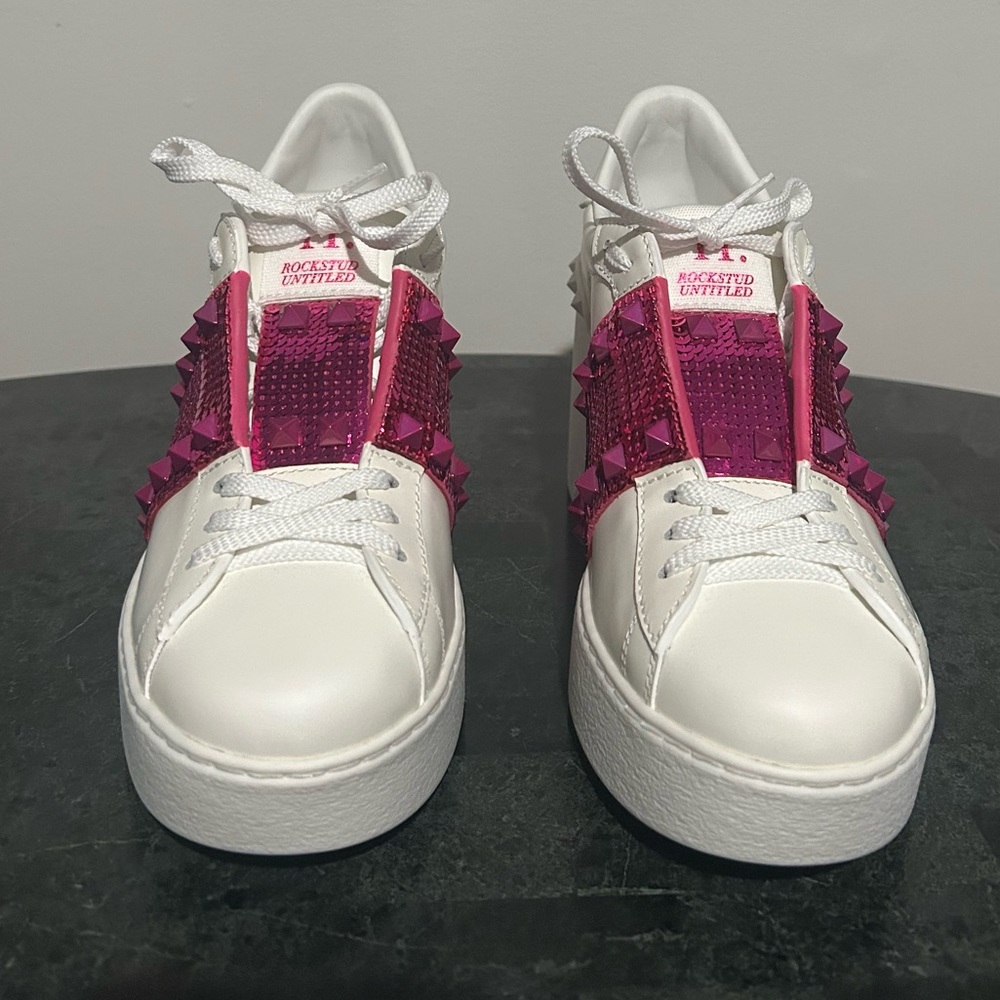 NWOT AUTHENTIC Valentino Garavani Rockstud Untitled Platform Sneakers. BEAUTIFUL - Picture 3 of 16